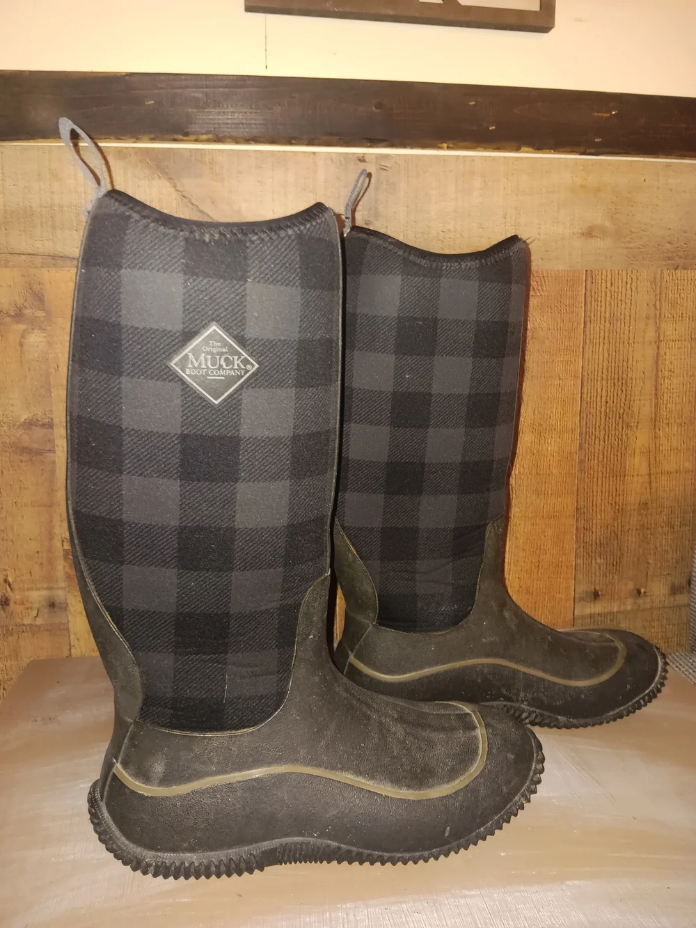 The Original Muck Boot Company Women’s Black Plaid Boot